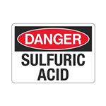 Danger Sulfuric Acid Sign